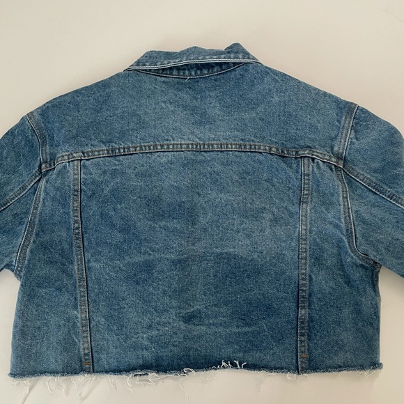PacSun John Galt Indigo Wash Cropped Denim Jean Jacket - Picture 7 of 9